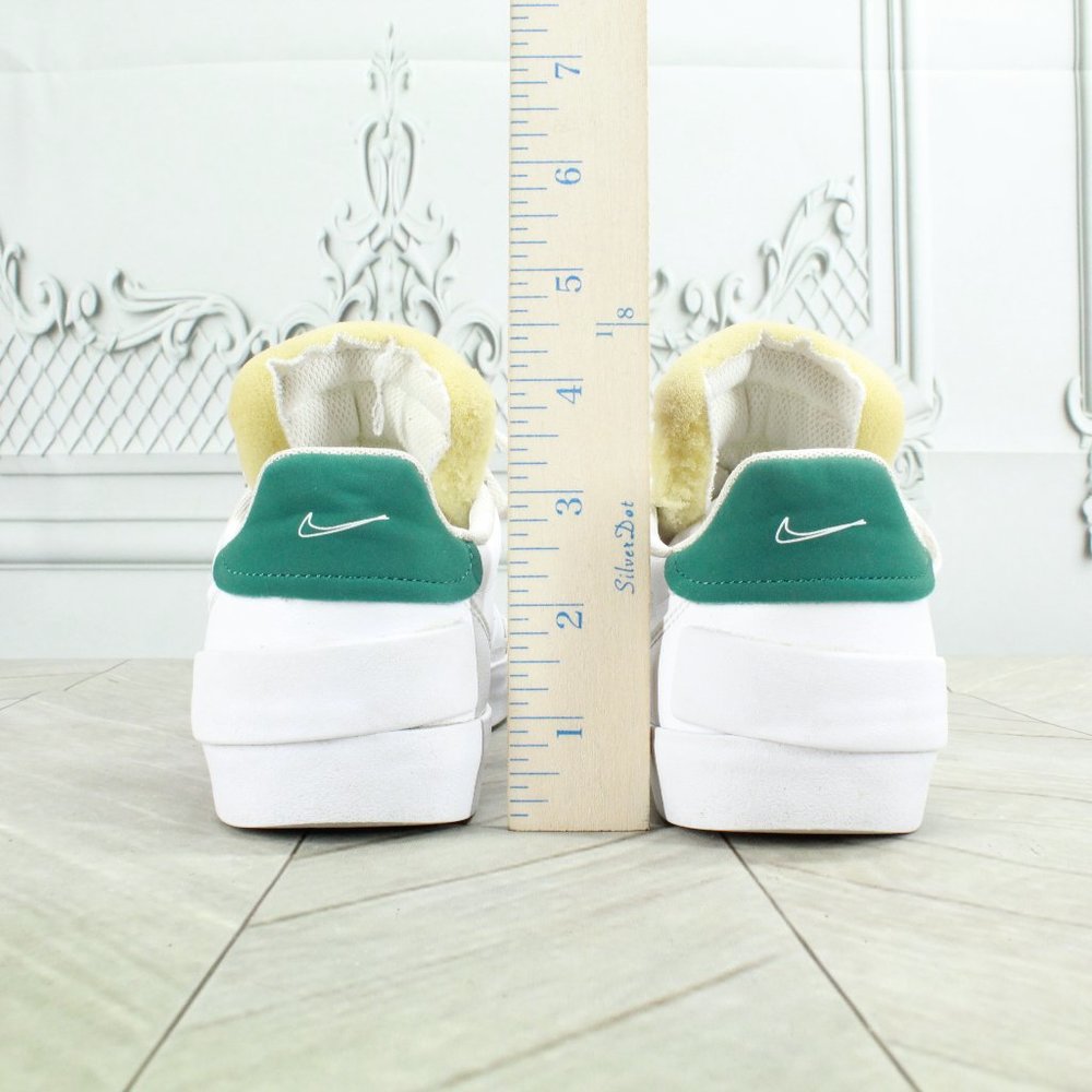 Nike Drop Type Evergreen Aura White Leather Premium Casual Shoe Size 5 Y - Picture 8 of 9